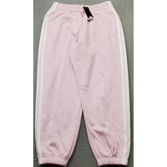 adidas Pants - Adidas Essentials Jogger Pants Womens Large Pink Performance Drawstring Waist